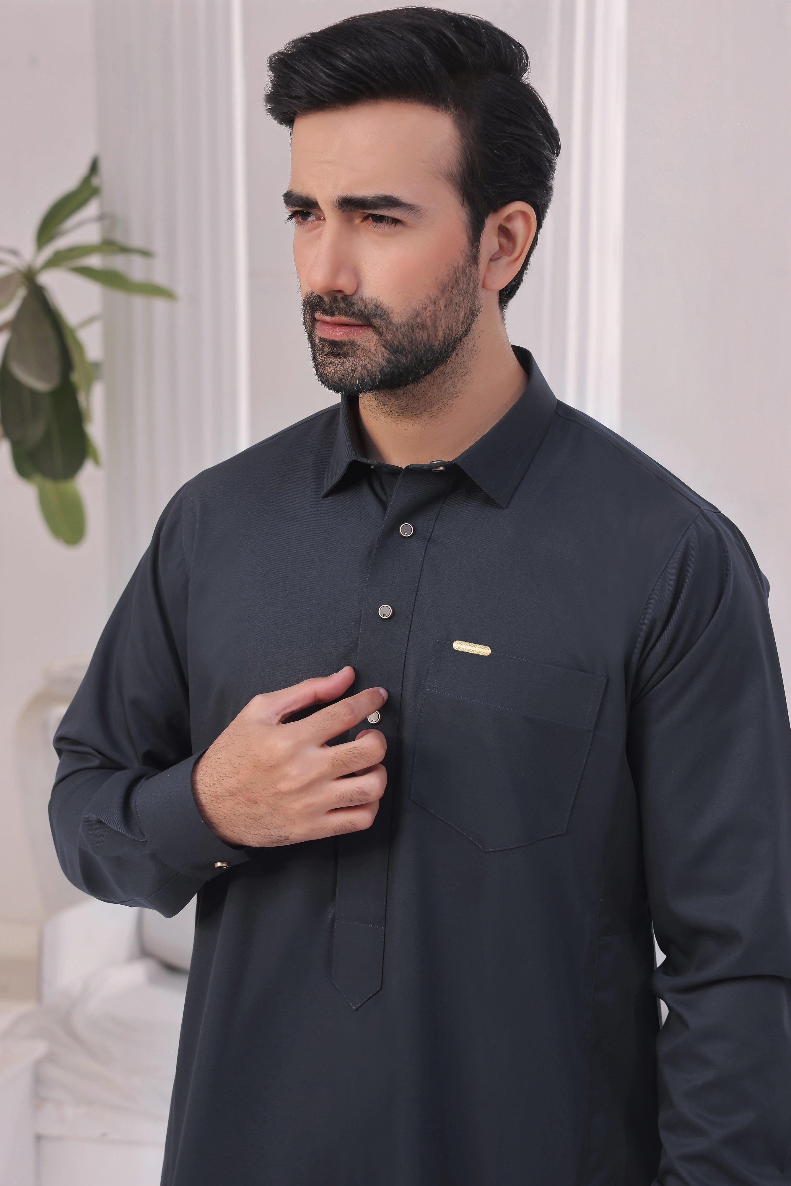 Saudi Shirt Collar Thobe – Exude elegance - Ainsunnah