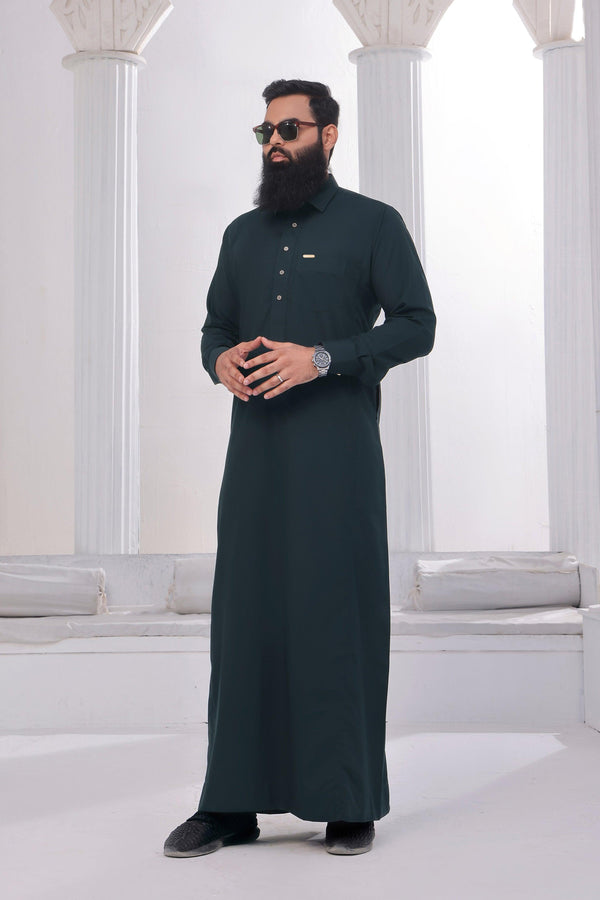 Saudi Shirt Collar Thobe – Exude elegance - Ainsunnah