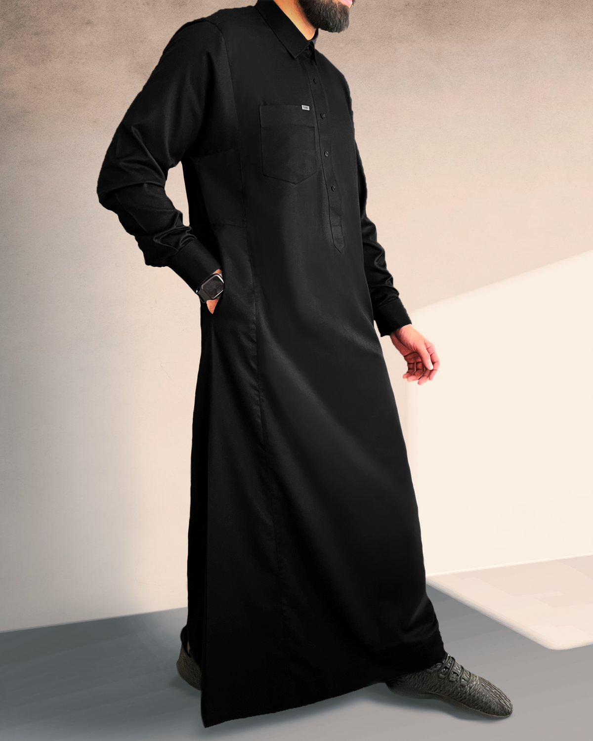Saudi Thobe - Shirt Collar & Cuffs