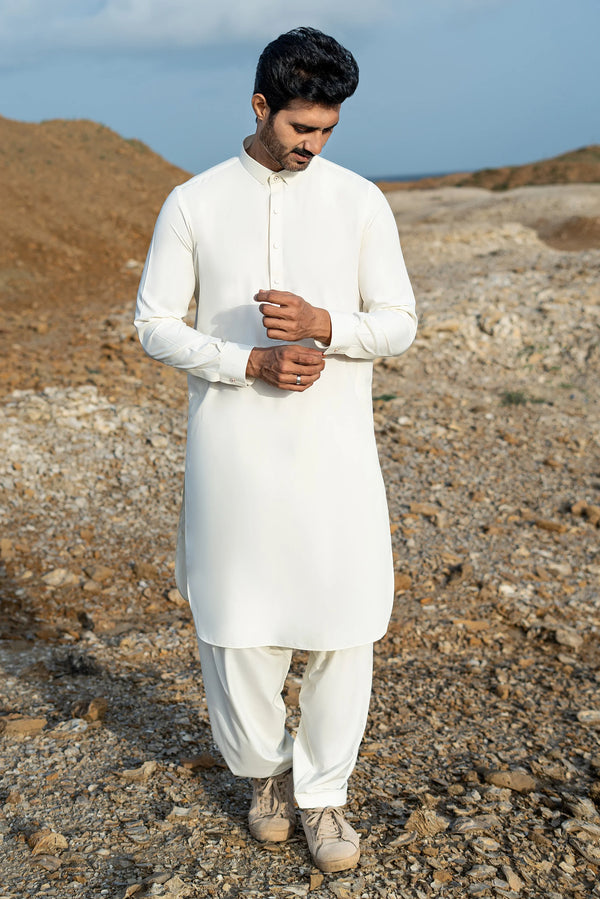 Premium Cream Shalwar Kameez