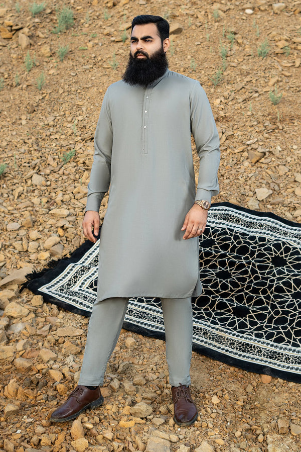 Premium Gray Kurta Pajama – Reliving tradition
